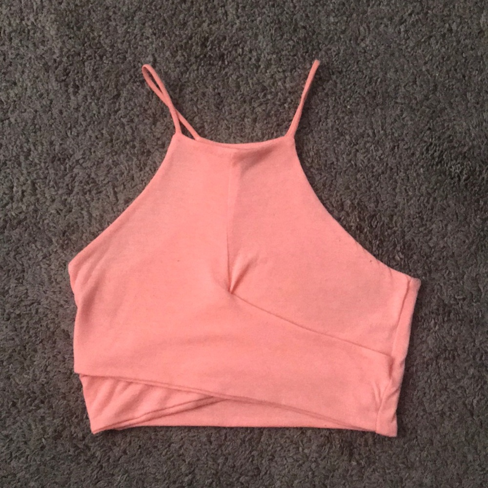 Neon Orange Crop Top